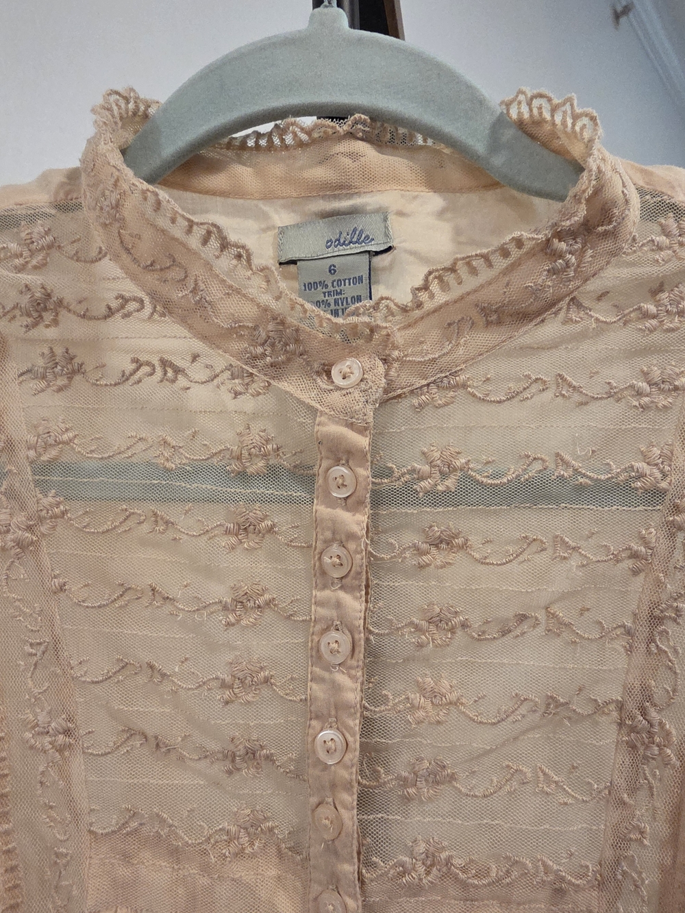 Anthropologie Odille Embroidered Button-Up Blouse - Picture 6 of 10